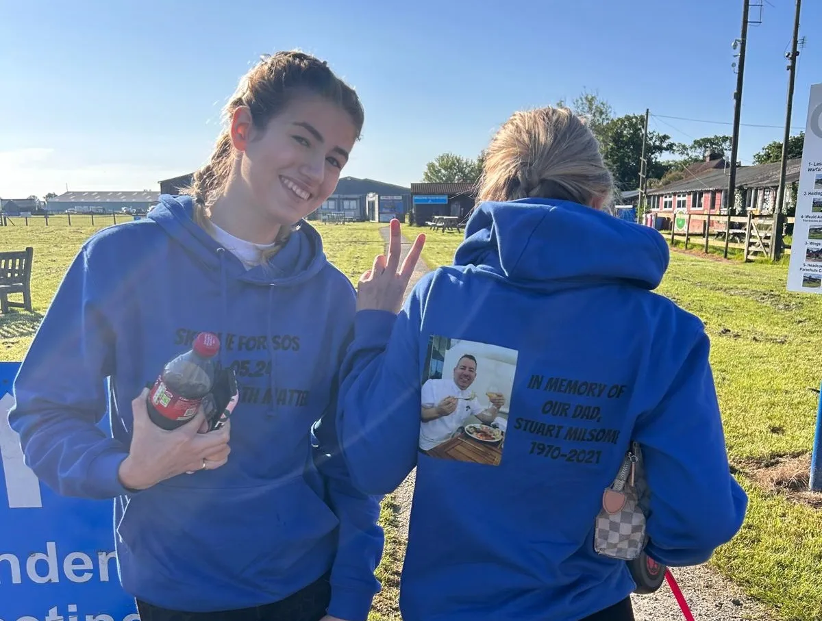 Phoebe and Tilly Soar to New Heights in Skydiving Fundraiser for SOS Silence of Suicide