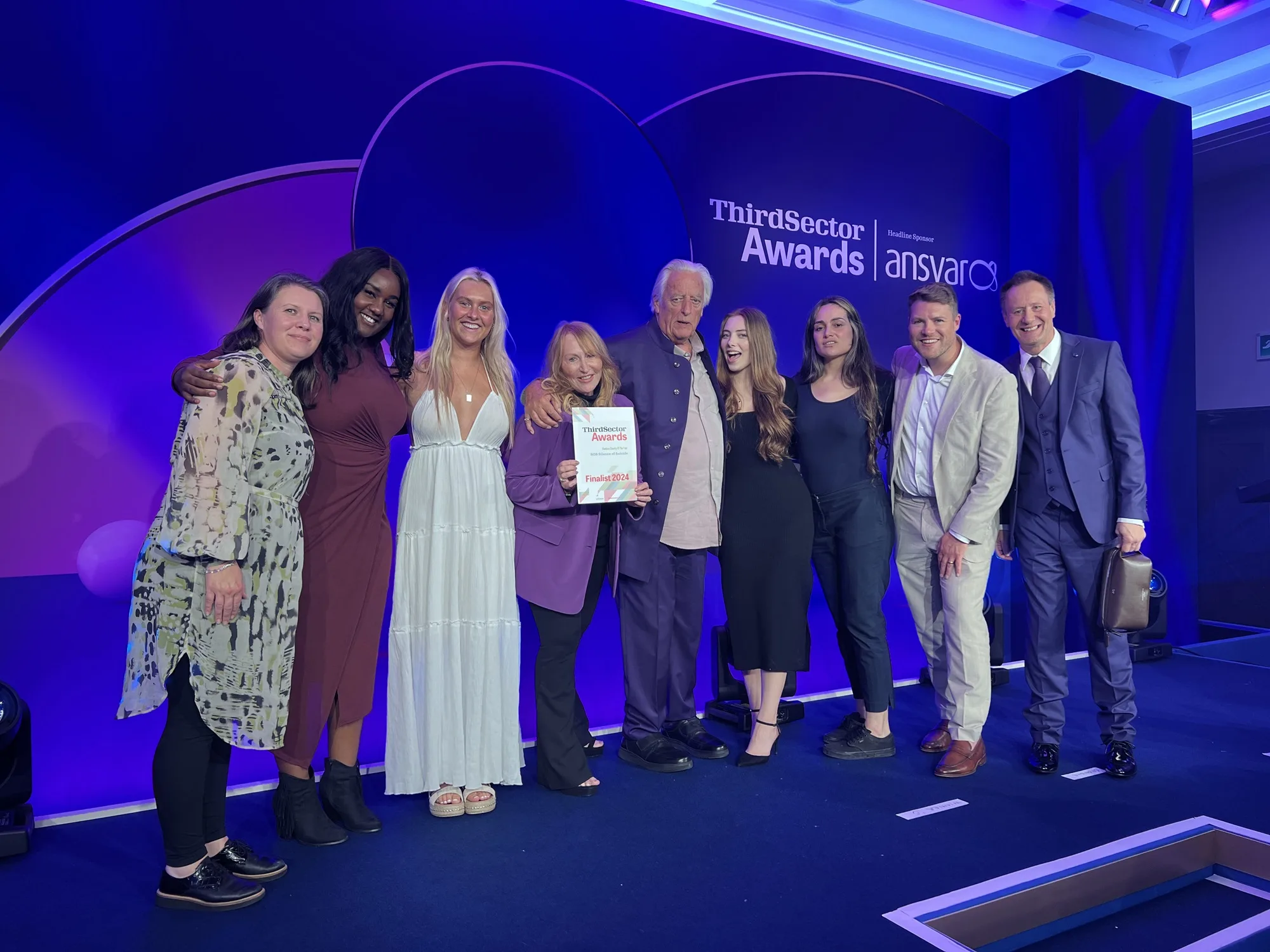 SOS Silence of Suicide Celebrates Recognition at Third Sector Awards  